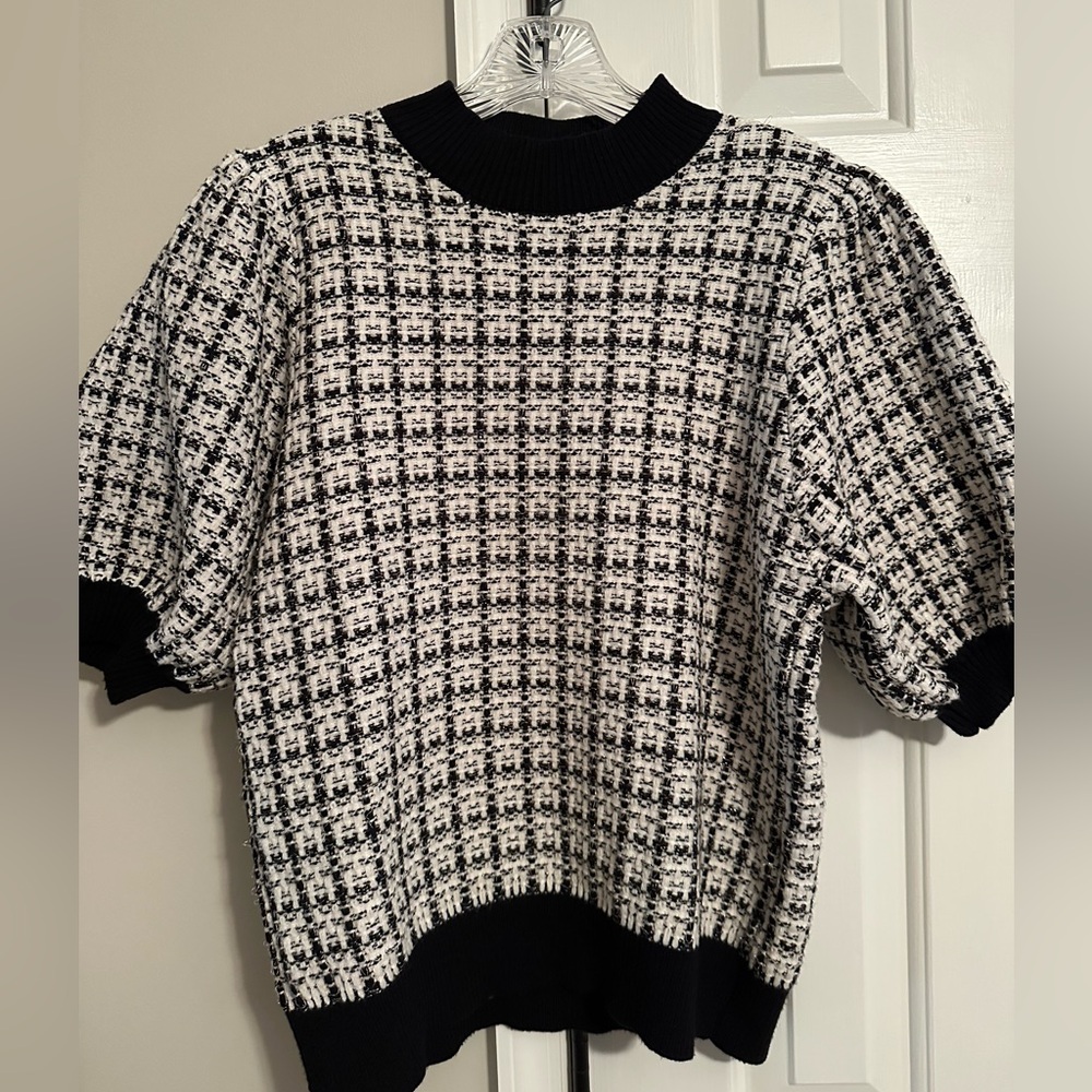 Tweed look top